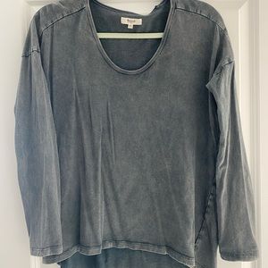 Madewell Long Sleeve Gray Shirt